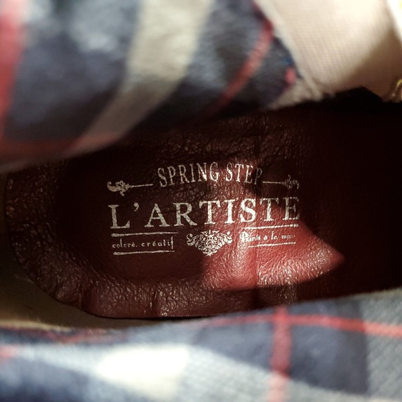 L'Artiste Spring Step Shazzam Leather Hand Painted Ankle Booties Artsy Boho NWOB - Picture 13 of 16